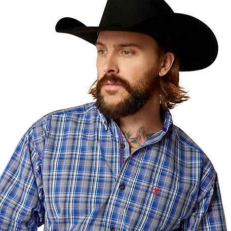 Load image into Gallery viewer, Ariat Mens Pro Series Rocco Classic Fit Long Sleeve Shirt - Royal Blue
