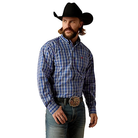 Load image into Gallery viewer, Ariat Mens Pro Series Rocco Classic Fit Long Sleeve Shirt - Royal Blue

