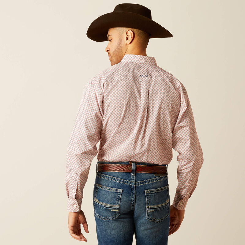 Load image into Gallery viewer, Ariat Mens Wrinkle Free Larson Classic Fit Long Sleeve Shirt - Light Blue

