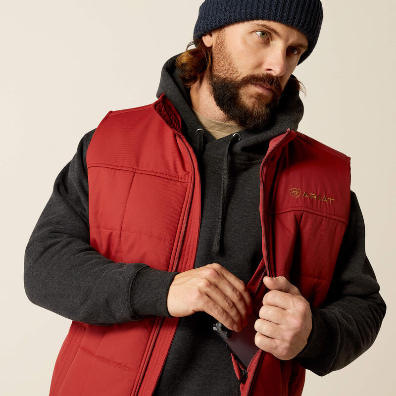 Load image into Gallery viewer, Ariat Mens Cruis Insulated Vest - Rosewood
