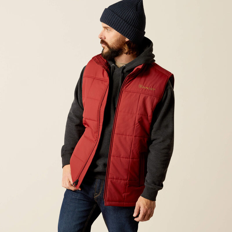 Load image into Gallery viewer, Ariat Mens Cruis Insulated Vest - Rosewood
