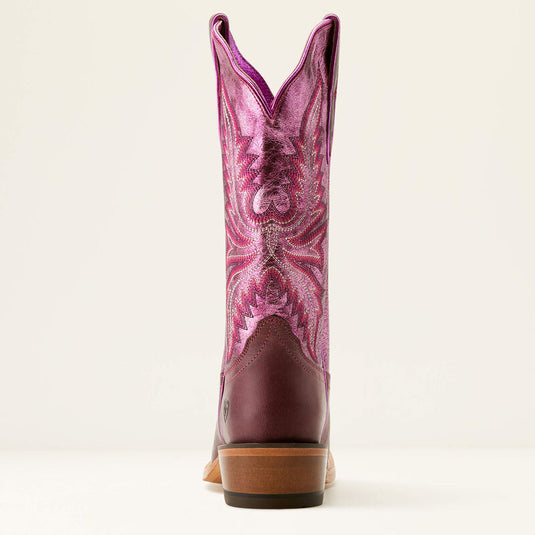 Ariat 12" Futurity Flash Western K Toe Boot - Crimson Grape