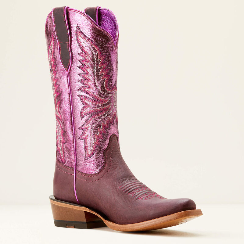 Load image into Gallery viewer, Ariat 12" Futurity Flash Western K Toe Boot - Crimson Grape
