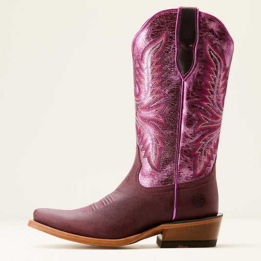 Ariat 12" Futurity Flash Western K Toe Boot - Crimson Grape