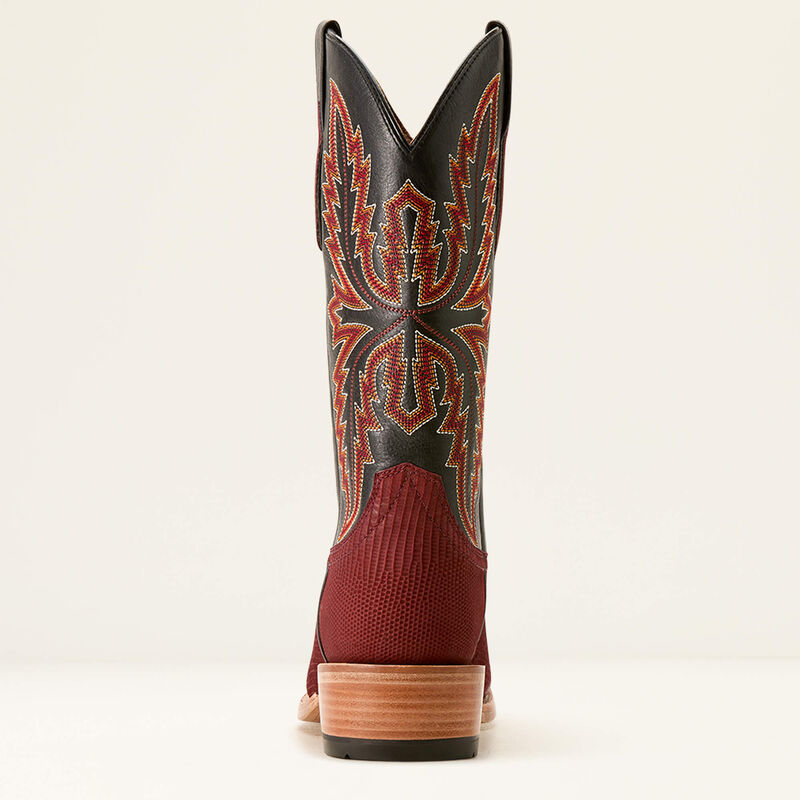 Load image into Gallery viewer, Ariat 13" Futurity Relentless Golde Rush Cowboy Boot - Red Lizard/Midnight Black
