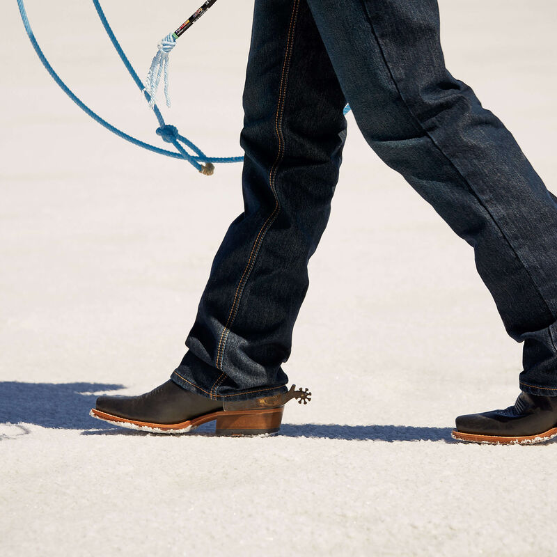 Load image into Gallery viewer, Ariat 13" Futurity Cashout Cowboy Boot - Midnight Black / Dark Brick
