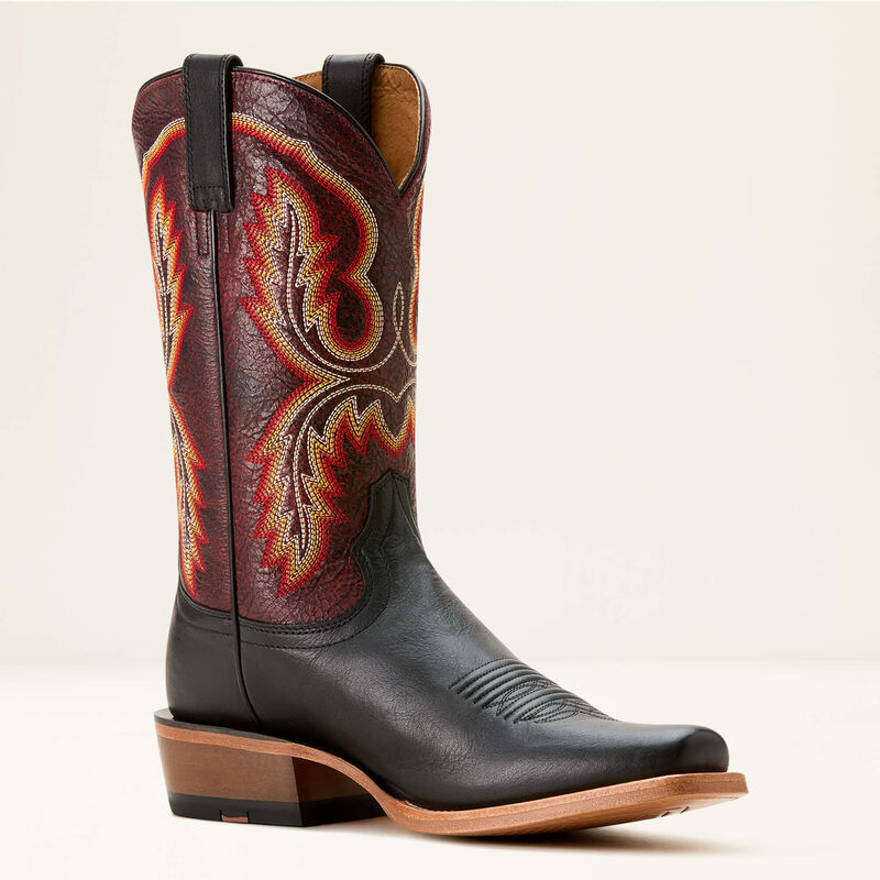Load image into Gallery viewer, Ariat 13" Futurity Cashout Cowboy Boot - Midnight Black / Dark Brick

