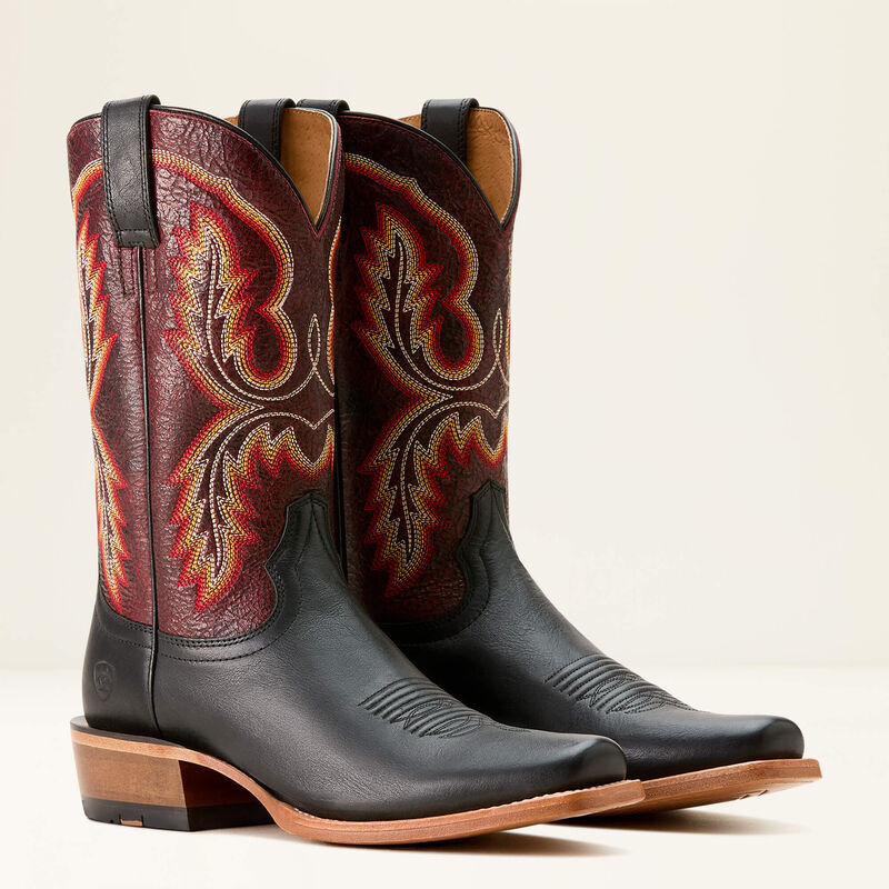 Load image into Gallery viewer, Ariat 13" Futurity Cashout Cowboy Boot - Midnight Black / Dark Brick
