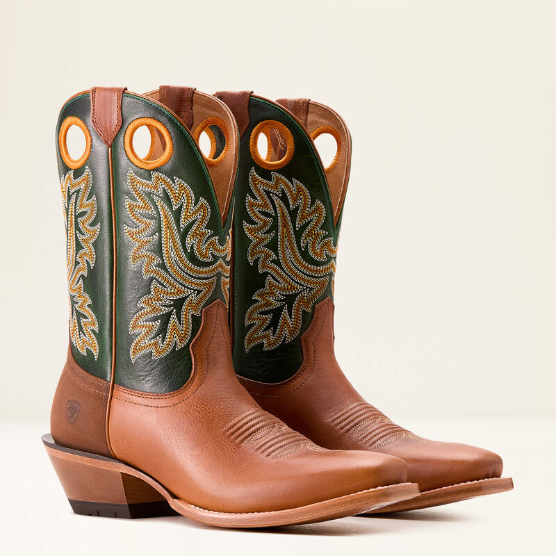 Load image into Gallery viewer, Ariat 10" Bronc Stomper Cowboy Boot - Benedictine/Lucky Clover
