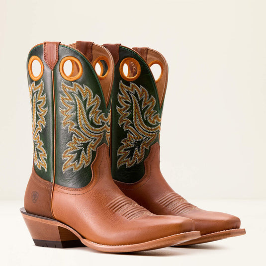 Ariat 10" Bronc Stomper Cowboy Boot - Benedictine/Lucky Clover