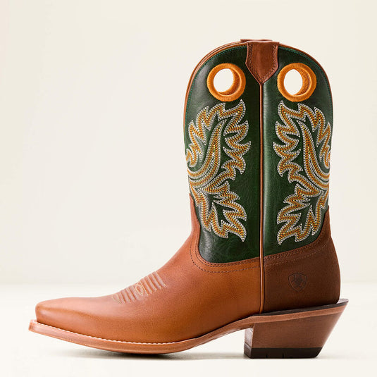 Ariat 10" Bronc Stomper Cowboy Boot - Benedictine/Lucky Clover