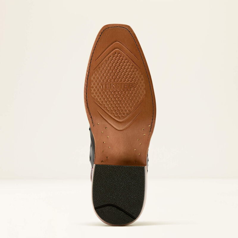 Load image into Gallery viewer, Ariat 13" Futurity Revival Full Quill Ostrich Cutter Toe Boot - Jet Black
