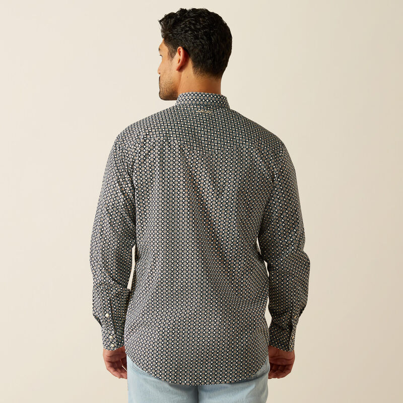 Load image into Gallery viewer, Ariat Mens Waylon Classic Fit Long Sleeve Snap Shirt - Black
