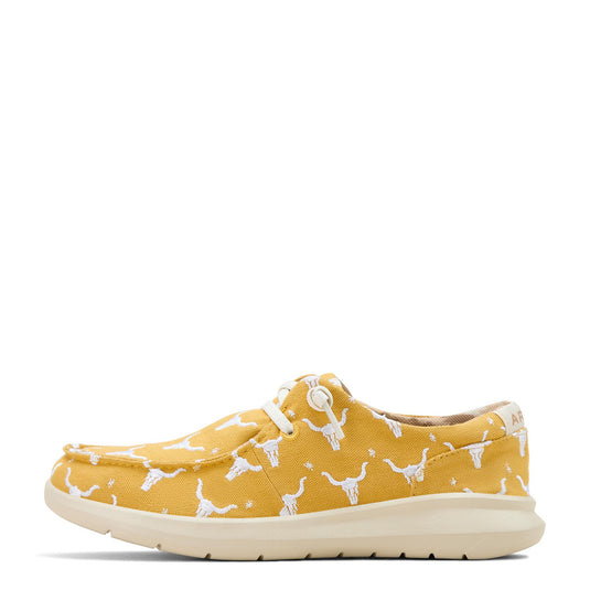 Ariat 3" Hilo Doodle Shoe - Mustard Steer Heads