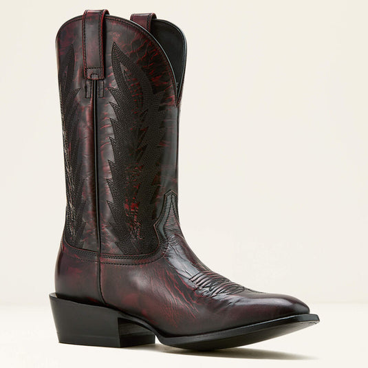 Ariat 12" Willie Western French Toe Boot - Black Cherry
