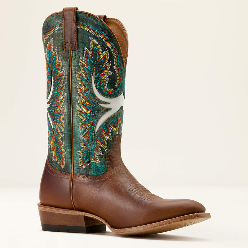 Load image into Gallery viewer, Ariat 13" Futurity Royal French Toe Western Boot - Shades of Grain | Roaring Turquoise
