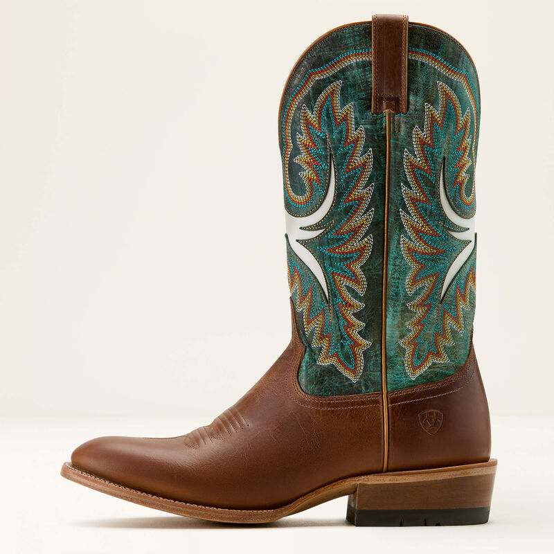 Load image into Gallery viewer, Ariat 13" Futurity Royal French Toe Western Boot - Shades of Grain | Roaring Turquoise
