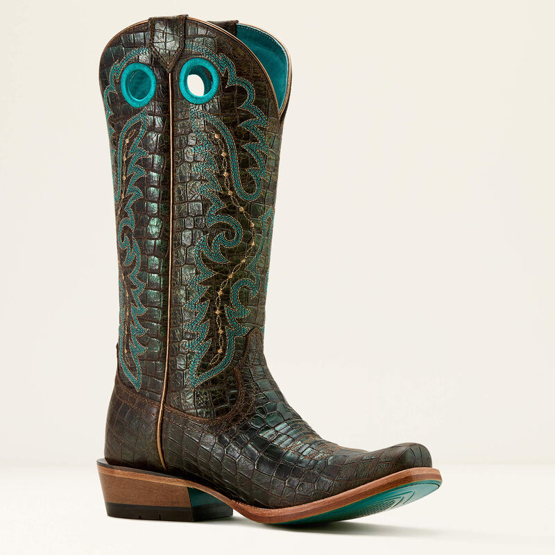 Load image into Gallery viewer, Ariat 13" Futurity Boon Cutter Toe Boot - Croc Print Shine
