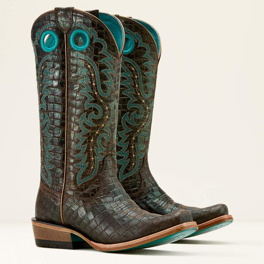 Ariat 13" Futurity Boon Cutter Toe Boot - Croc Print Shine