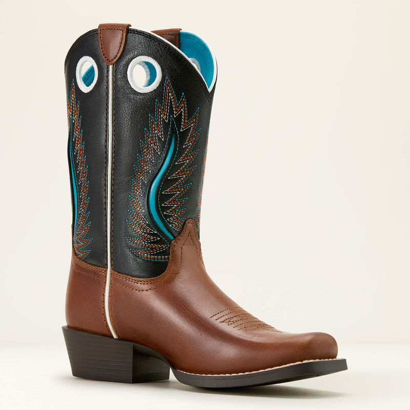 Load image into Gallery viewer, Ariat 9" Youth Futurity Ft Worth Coyote Brown Cutter Toe Boot
