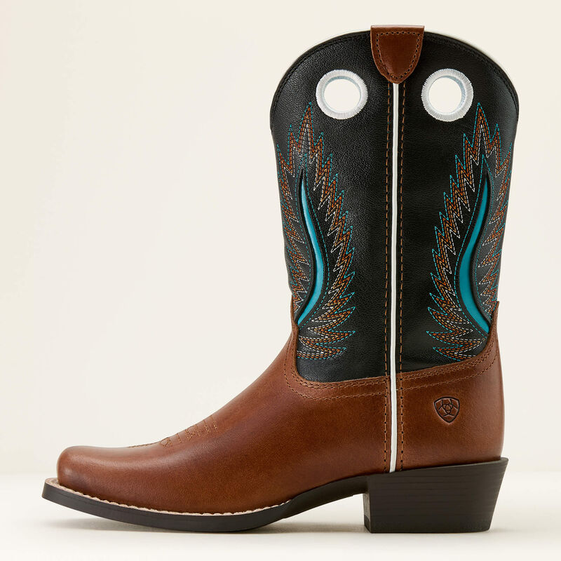 Load image into Gallery viewer, Ariat 9" Youth Futurity Ft Worth Coyote Brown Cutter Toe Boot
