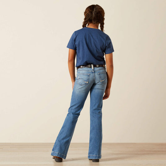Ariat Girls Rosalie Stretch Fit Trouser Denim Jean - Tennessee