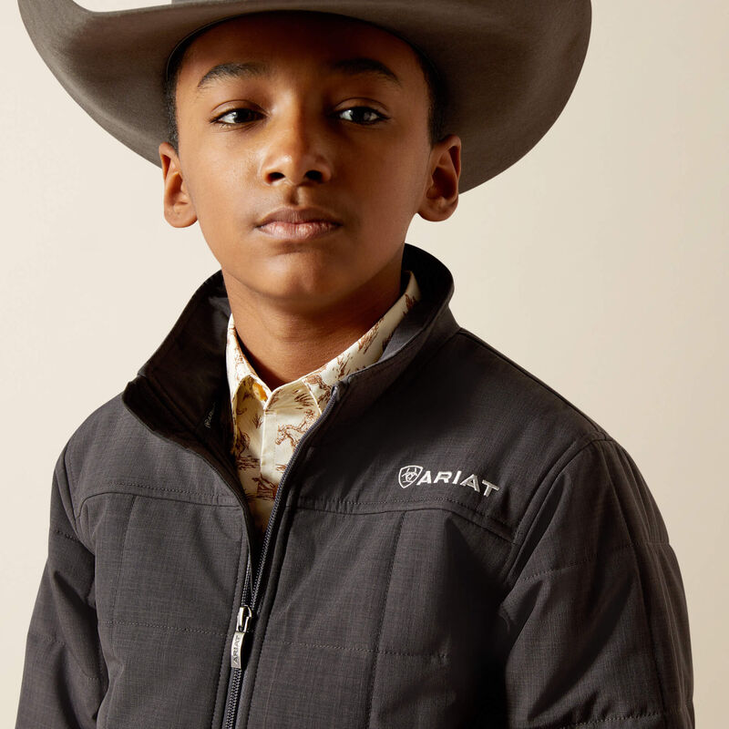 Load image into Gallery viewer, Ariat Boys Cruis Insulated Jacket - Phantom Heather
