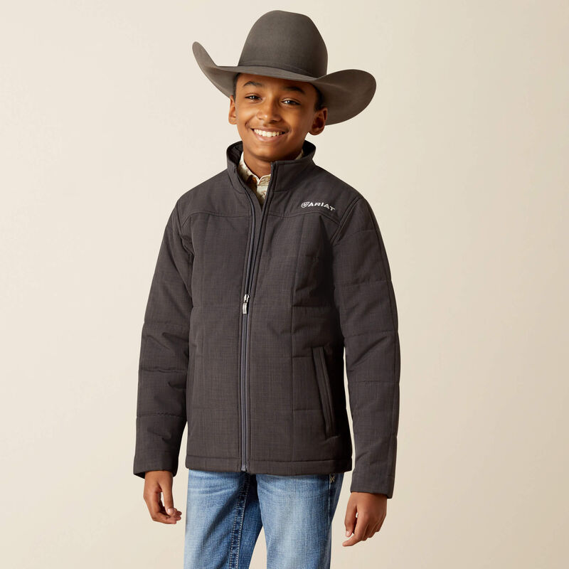 Load image into Gallery viewer, Ariat Boys Cruis Insulated Jacket - Phantom Heather
