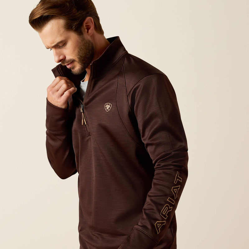 Load image into Gallery viewer, Ariat Mens Team EQ 1/2 Zip Pullover - Java
