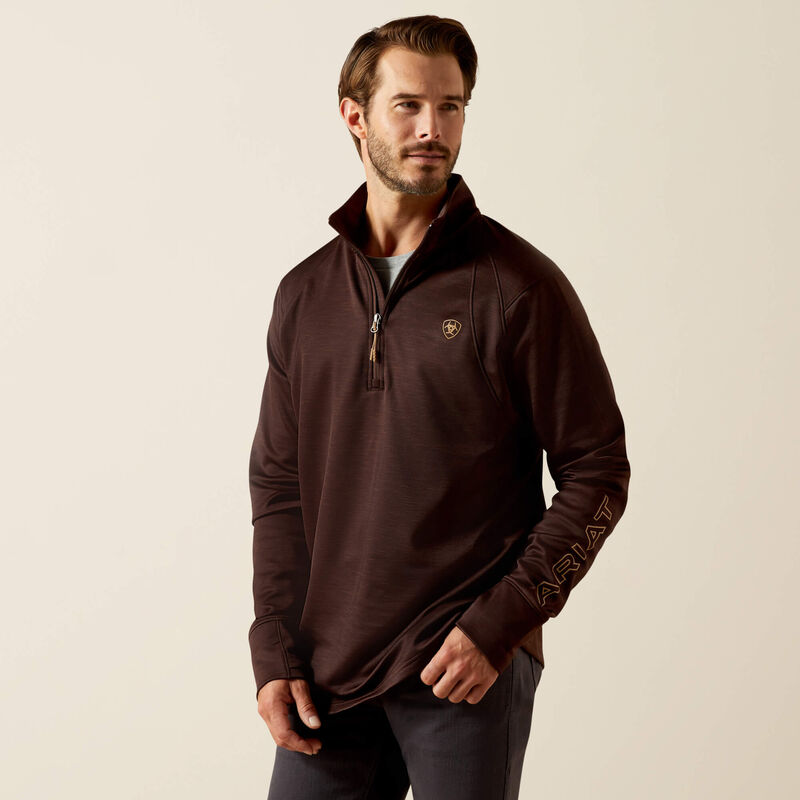 Load image into Gallery viewer, Ariat Mens Team EQ 1/2 Zip Pullover - Java
