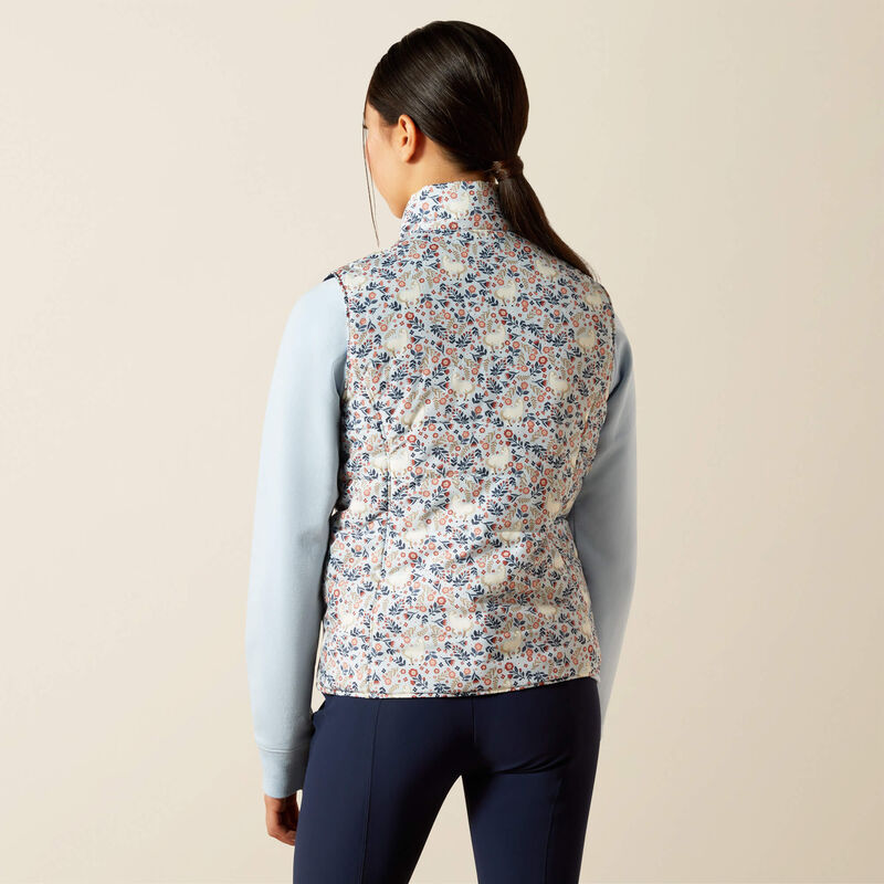 Load image into Gallery viewer, Ariat Girls Bella Insulated Reversible Vest - Posey Pony Print
