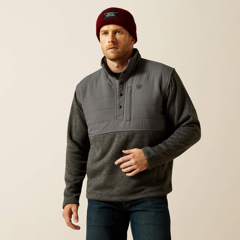 Load image into Gallery viewer, Ariat Mens Caldwell Reinforced Snap Sweater - Gray
