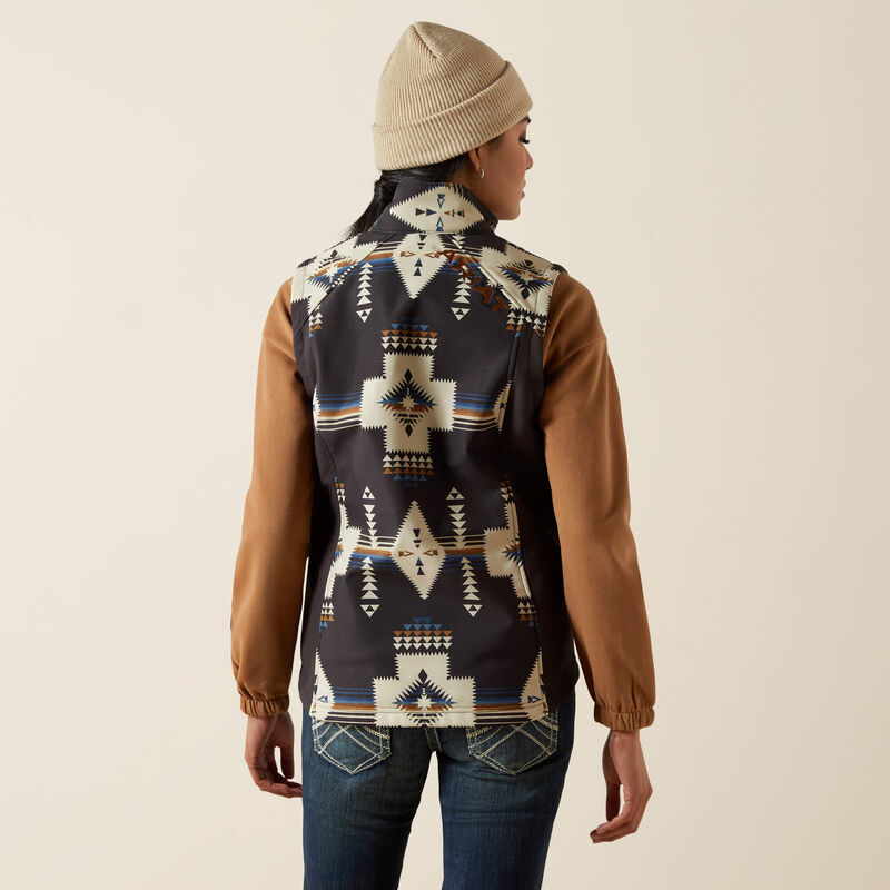 Load image into Gallery viewer, Ariat Womens Ariat Logo Softshell Vest - Thornstone Print
