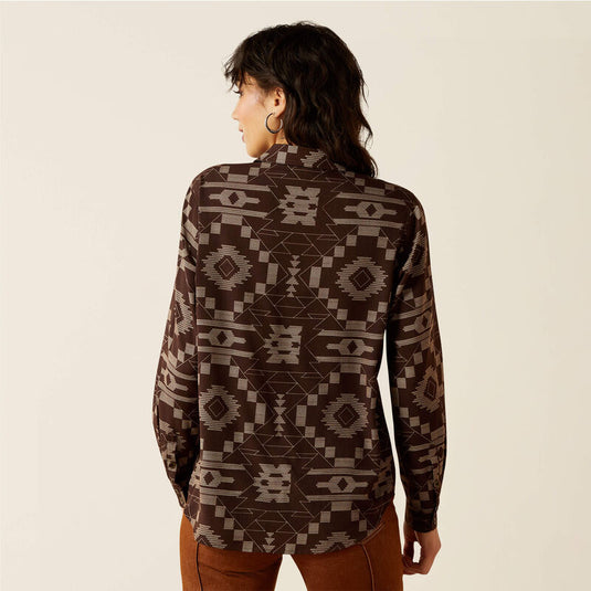 Ariat Womens Homestyle Long Sleeve Shirt - Southwest Cross Stitch