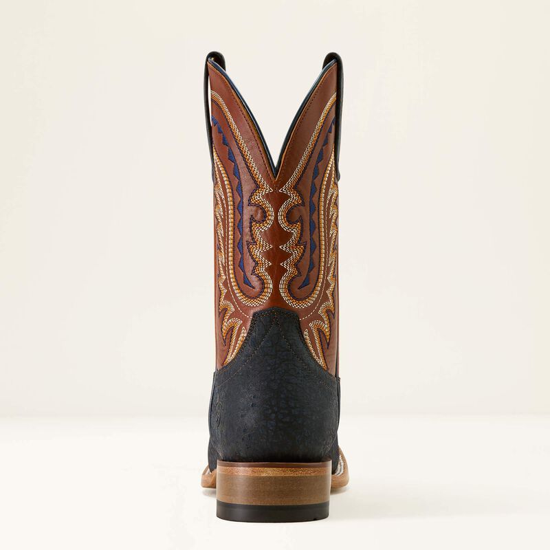Load image into Gallery viewer, Ariat 11" Rock Ridge Wide Square Toe Boot - Navy Bison/Ginger Spice
