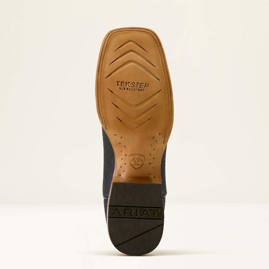 Ariat 11" Rock Ridge Wide Square Toe Boot - Navy Bison/Ginger Spice