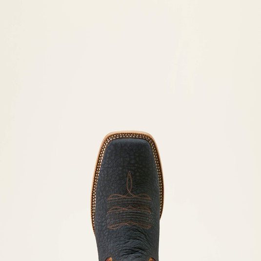 Ariat 11" Rock Ridge Wide Square Toe Boot - Navy Bison/Ginger Spice