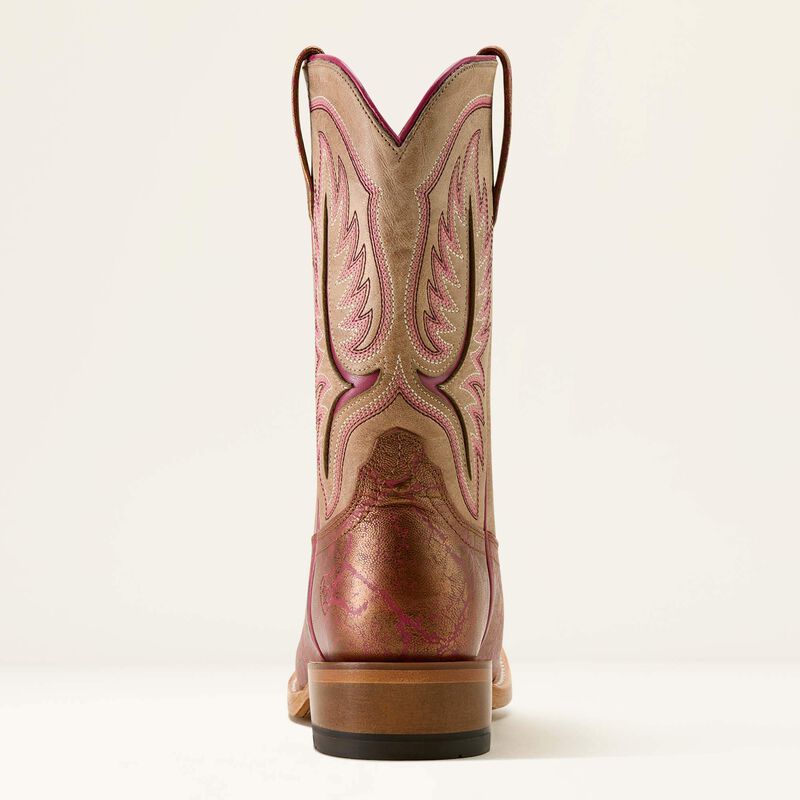 Load image into Gallery viewer, Ariat 11" Futurity Colt Narrow Cutter Toe Boot - Pinkadelic Elephant Print/Vintage Stone
