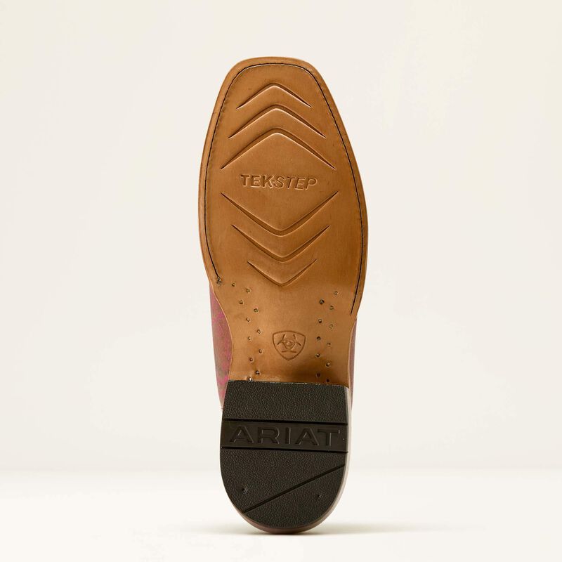 Load image into Gallery viewer, Ariat 11" Futurity Colt Narrow Cutter Toe Boot - Pinkadelic Elephant Print/Vintage Stone
