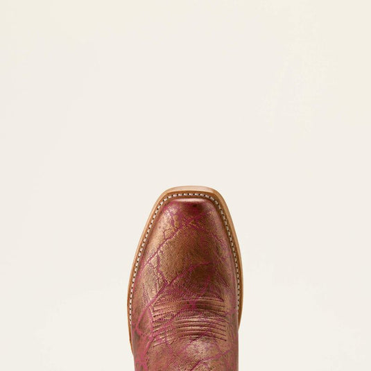 Ariat 11" Futurity Colt Narrow Cutter Toe Boot - Pinkadelic Elephant Print/Vintage Stone
