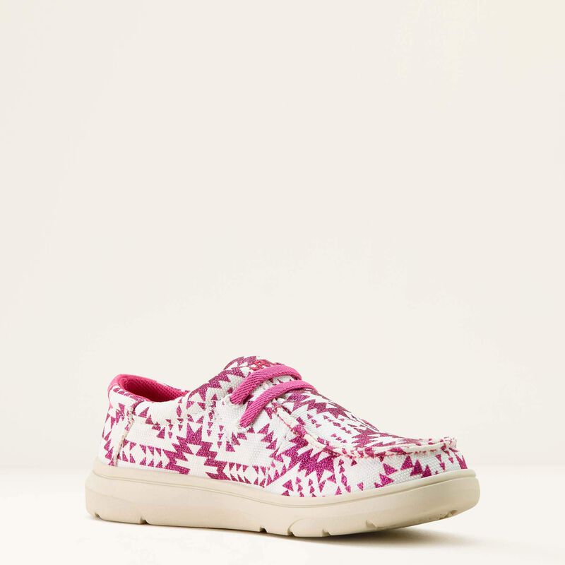 Load image into Gallery viewer, Ariat 2.5" Hilo Shoe - Bright Rose Southwestern Glitter
