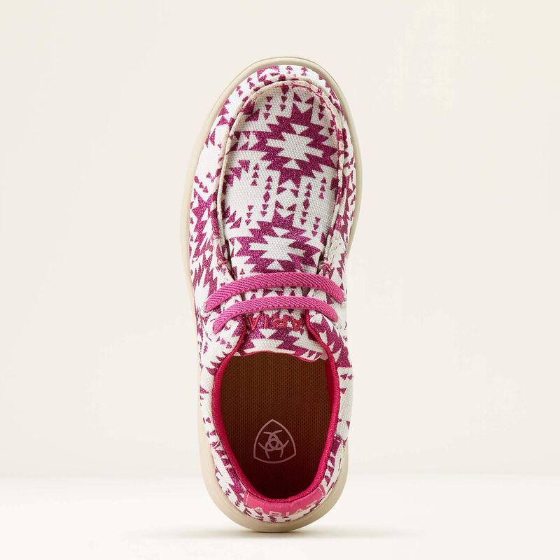Load image into Gallery viewer, Ariat 2.5" Hilo Shoe - Bright Rose Southwestern Glitter
