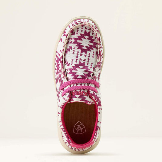 Ariat 2.5" Hilo Shoe - Bright Rose Southwestern Glitter