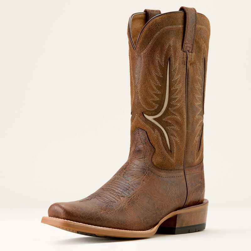 Load image into Gallery viewer, Ariat 13" Stadtler Narrow Cutter Toe Cowboy Boot - Adobe Clay | Foothill Brown Roughout
