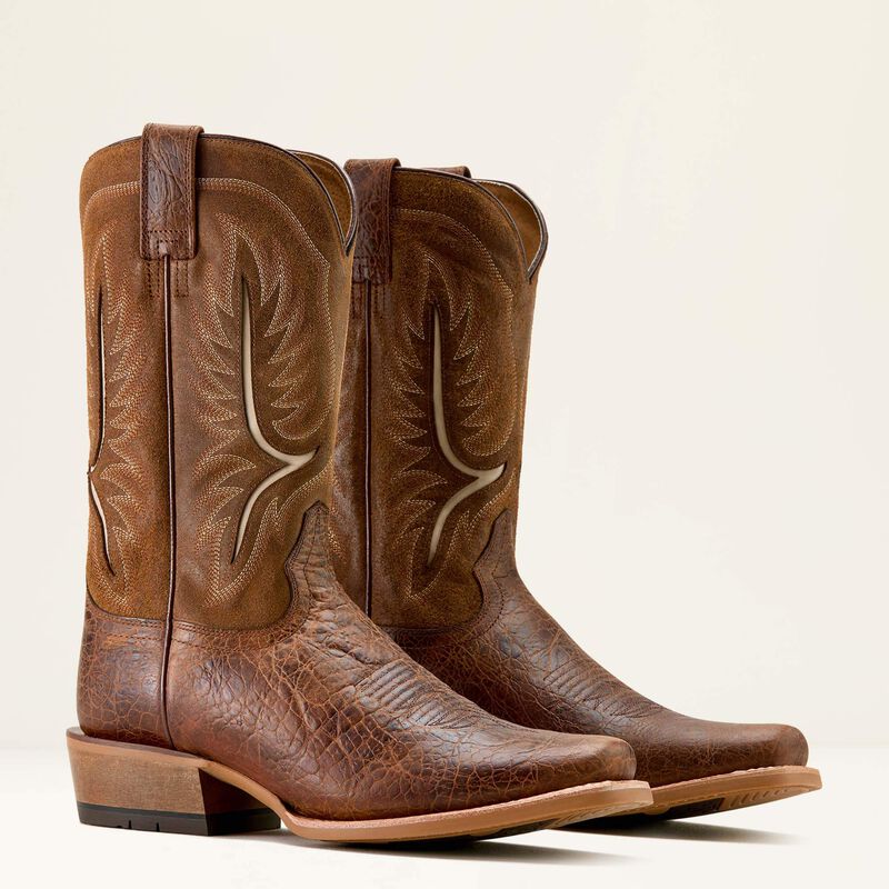 Load image into Gallery viewer, Ariat 13" Stadtler Narrow Cutter Toe Cowboy Boot - Adobe Clay | Foothill Brown Roughout
