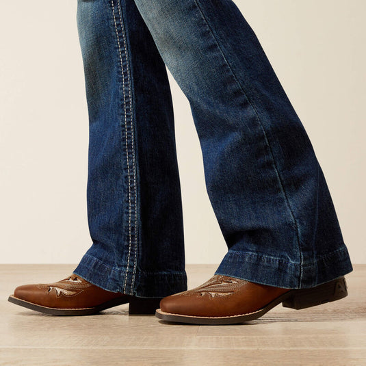Ariat Girls Andrea Stretch Fit Trouser Denim Jean - Pacific