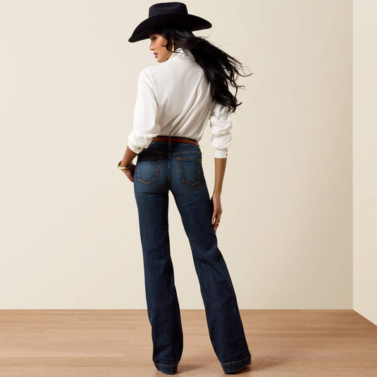 Ariat Womens Perfect Rise Maddie Trouser Denim Jean - Florida