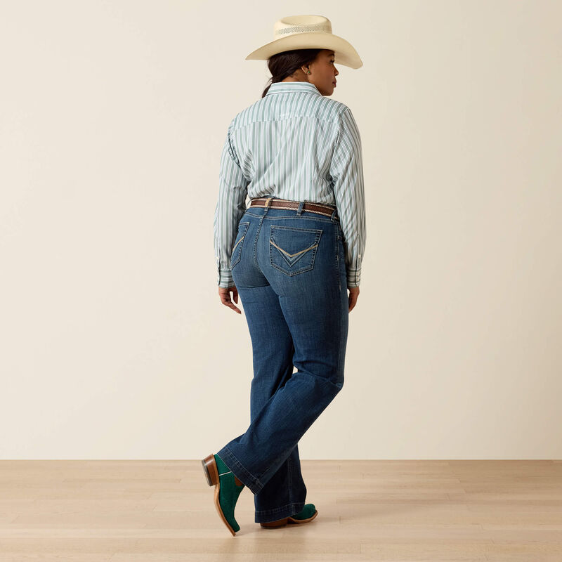 Load image into Gallery viewer, Ariat Womens Perfect Rise Lelani Trouser Denim Jean - Chelsea
