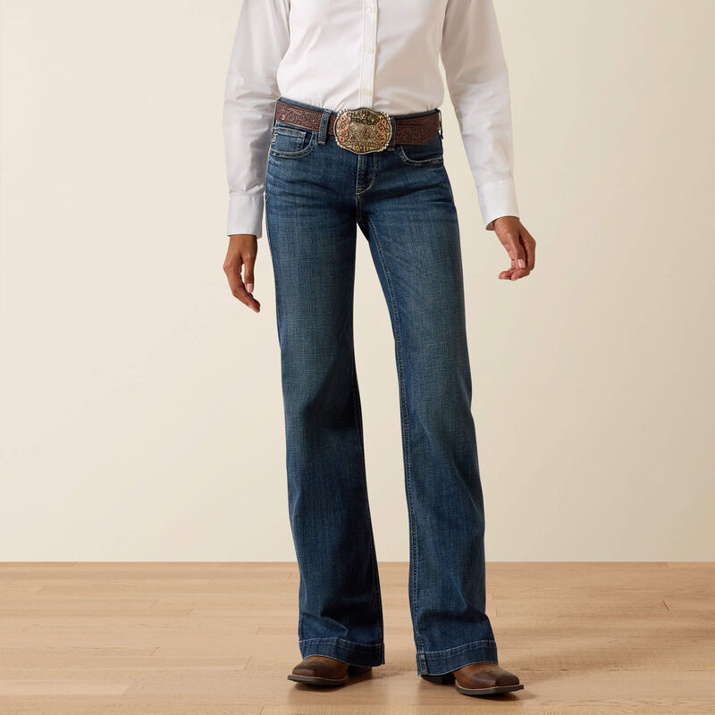 Load image into Gallery viewer, Ariat Womens Perfect Rise Lelani Trouser Denim Jean - Chelsea
