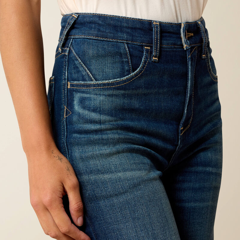 Load image into Gallery viewer, Ariat Womens Ultra High Rise Penelope Wide Leg Denim Jean - Lakewood
